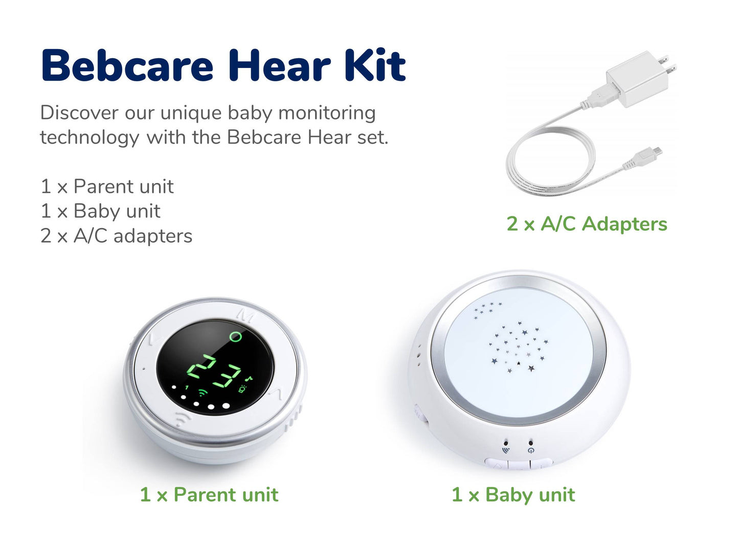 BEBCARE HEAR - DIGITAL AUDIO BABY MONITOR(SG)